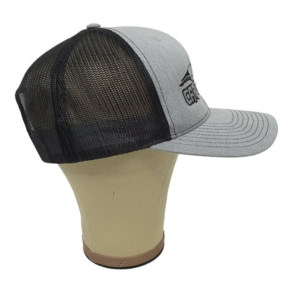 Richardson Car Credit Mesh Snapback Cap Trucker Baseball Hat Gray - Picture 7 of 12